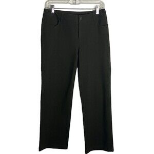 Talbots Wide Leg Stretch Cropped Pants Womens 4 Olive Green Office Casual